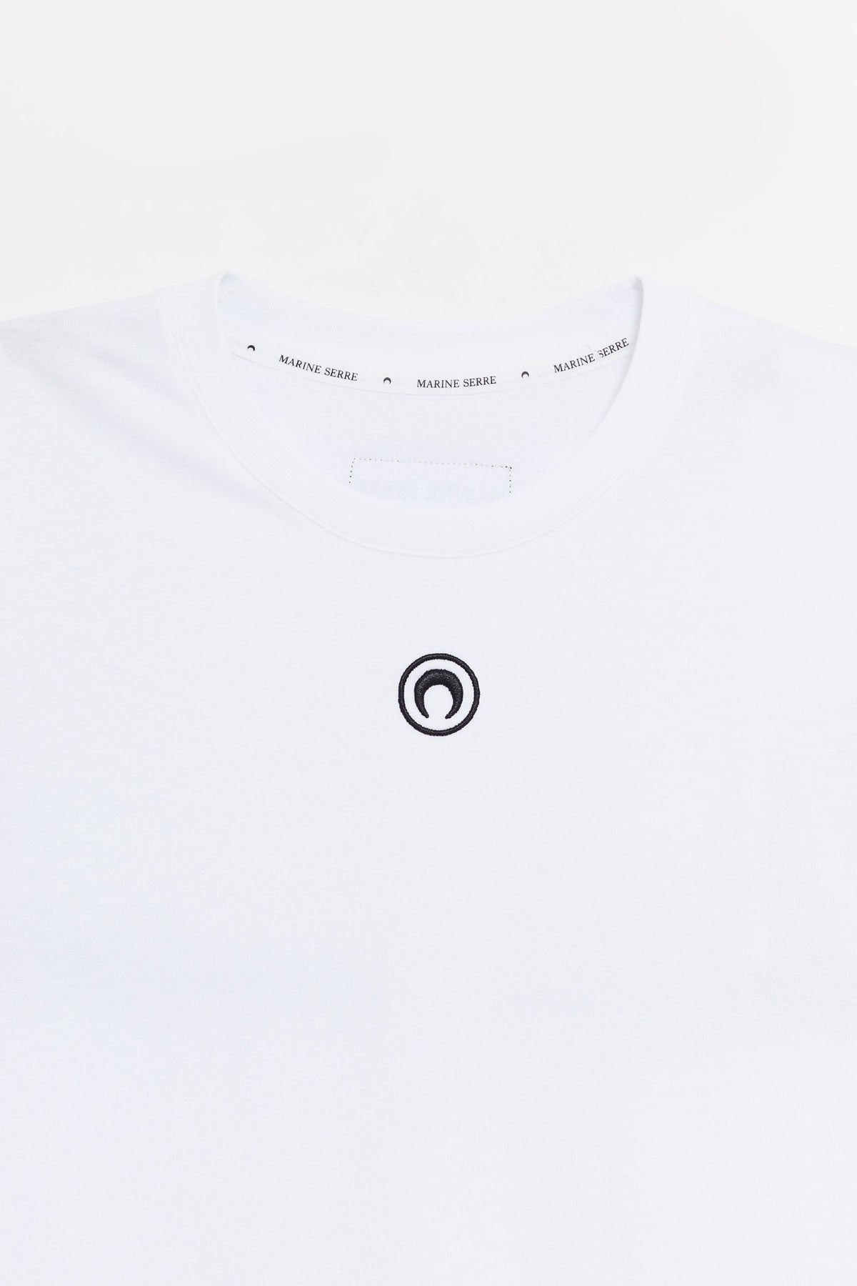 MARINE SERRE WHITE MOON LOGO JERSEY LONG SLEEVES T SHIRT