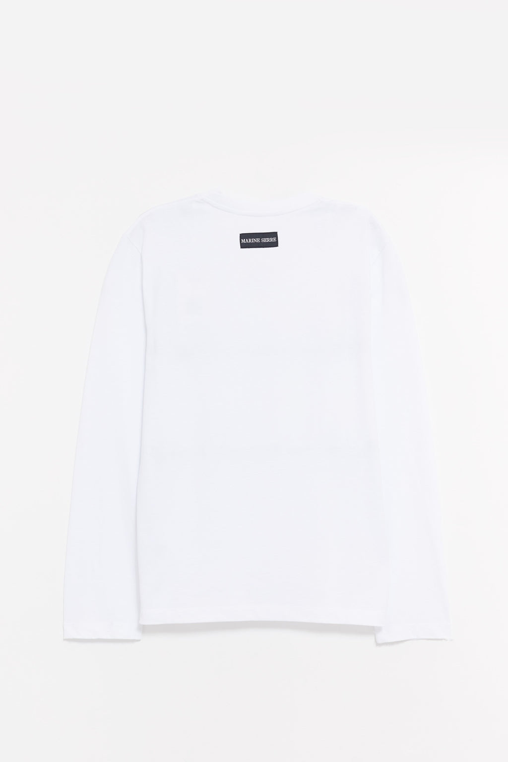MARINE SERRE WHITE MOON LOGO JERSEY LONG SLEEVES T SHIRT