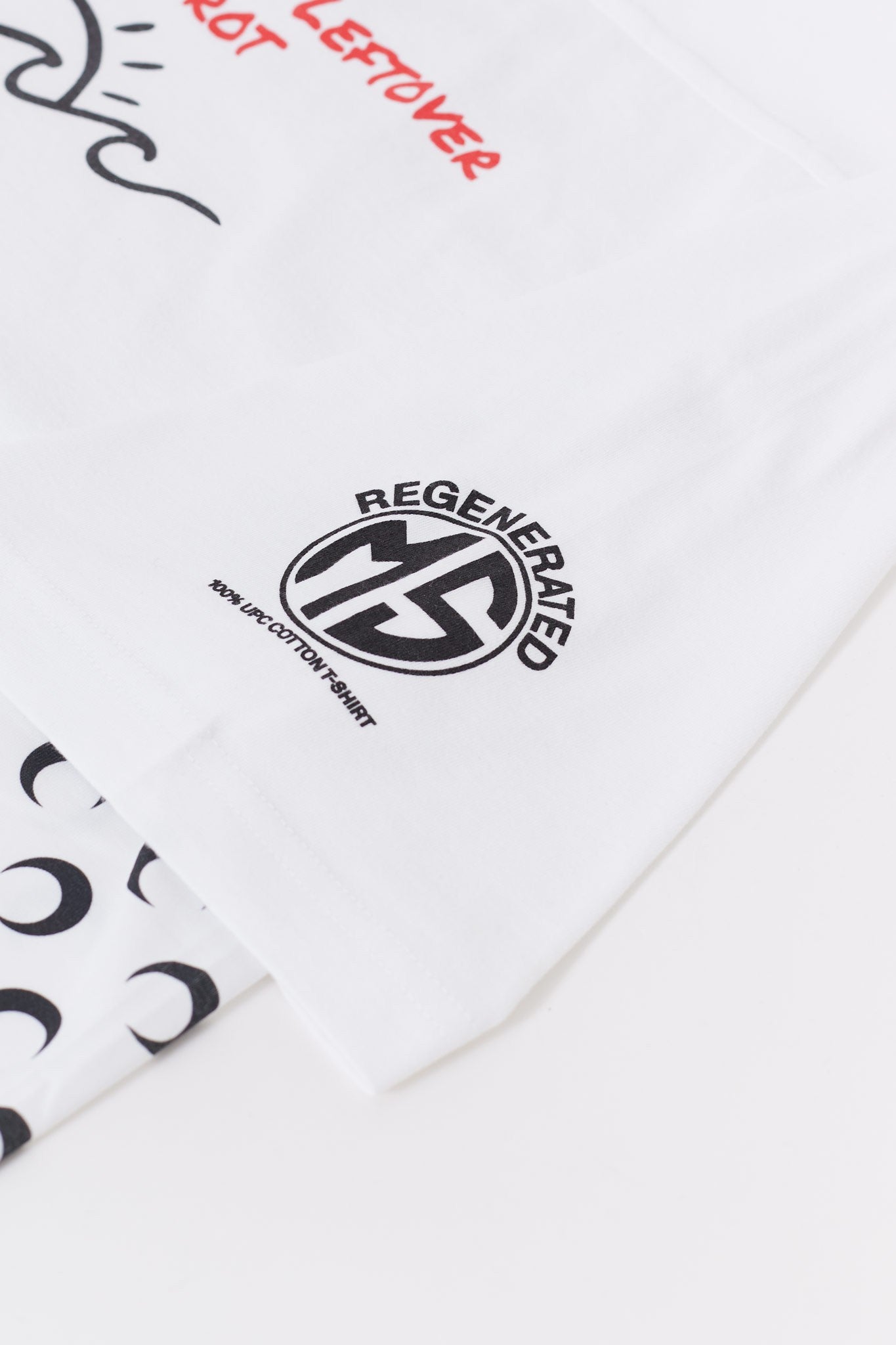 MARINE SERRE WHITE REGENERATED GRAPHIC JERSEY SS T SHIRT