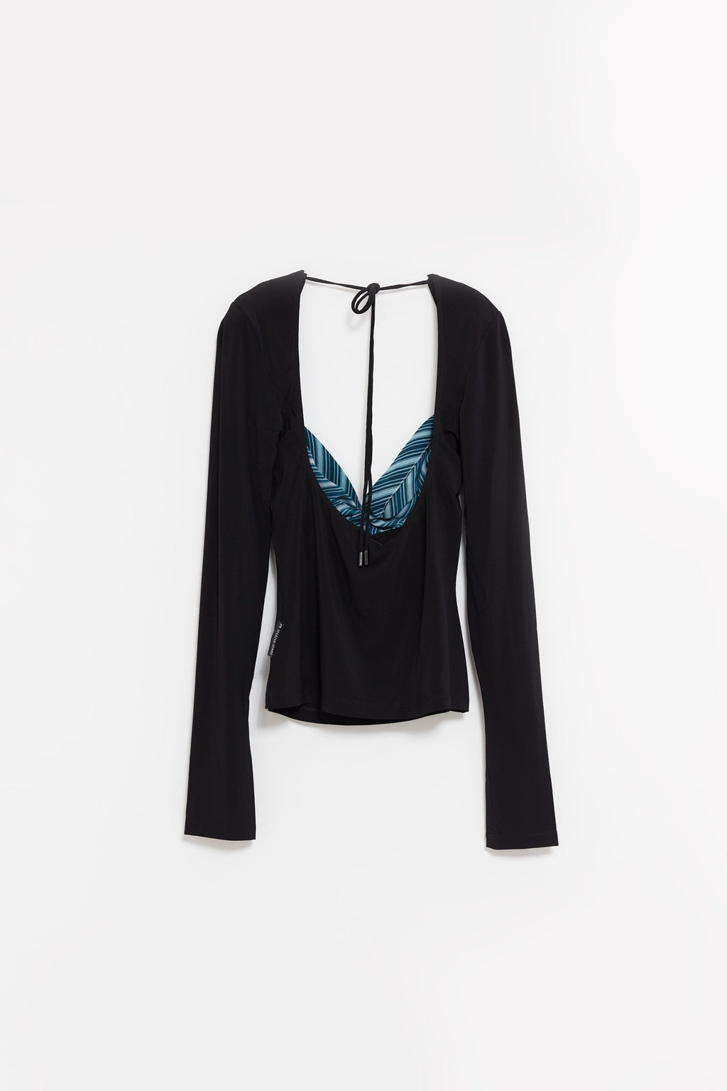 MARINE SERRE MULTICOLOR REGENERATED SILK SCARVES DRAPED TOP