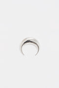 MARINE SERRE SHINY SILVER SILVER PLATED MOON EARRINGS