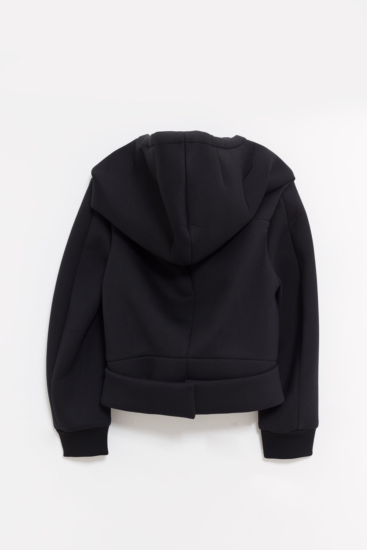 COURREGES BLACK COCOON BONDED JACKET