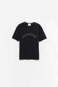 COURREGES BLACK MEDUSA CONTRAST T SHIRT