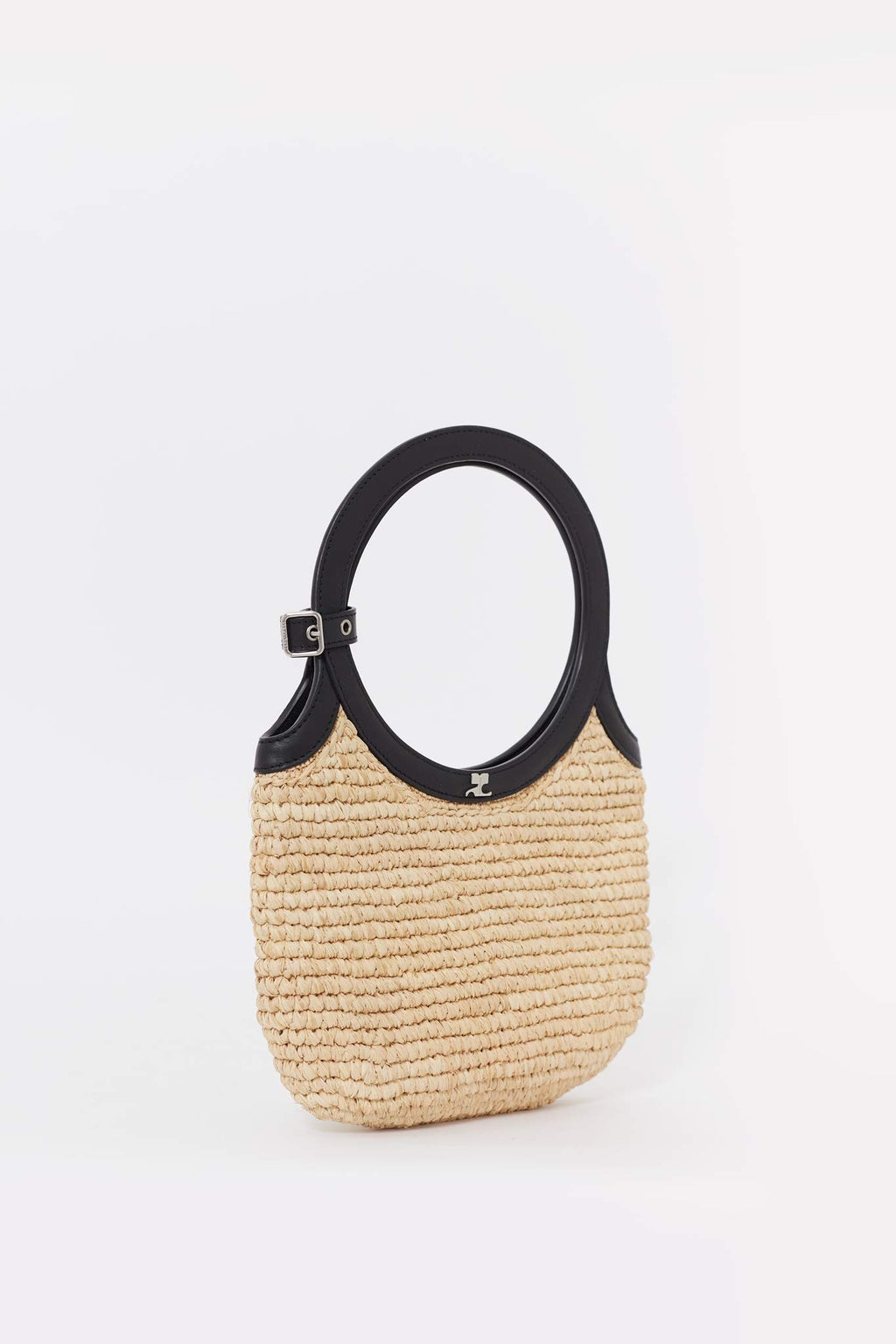 COURREGES NATURAL HOLY RAPHIA BAG