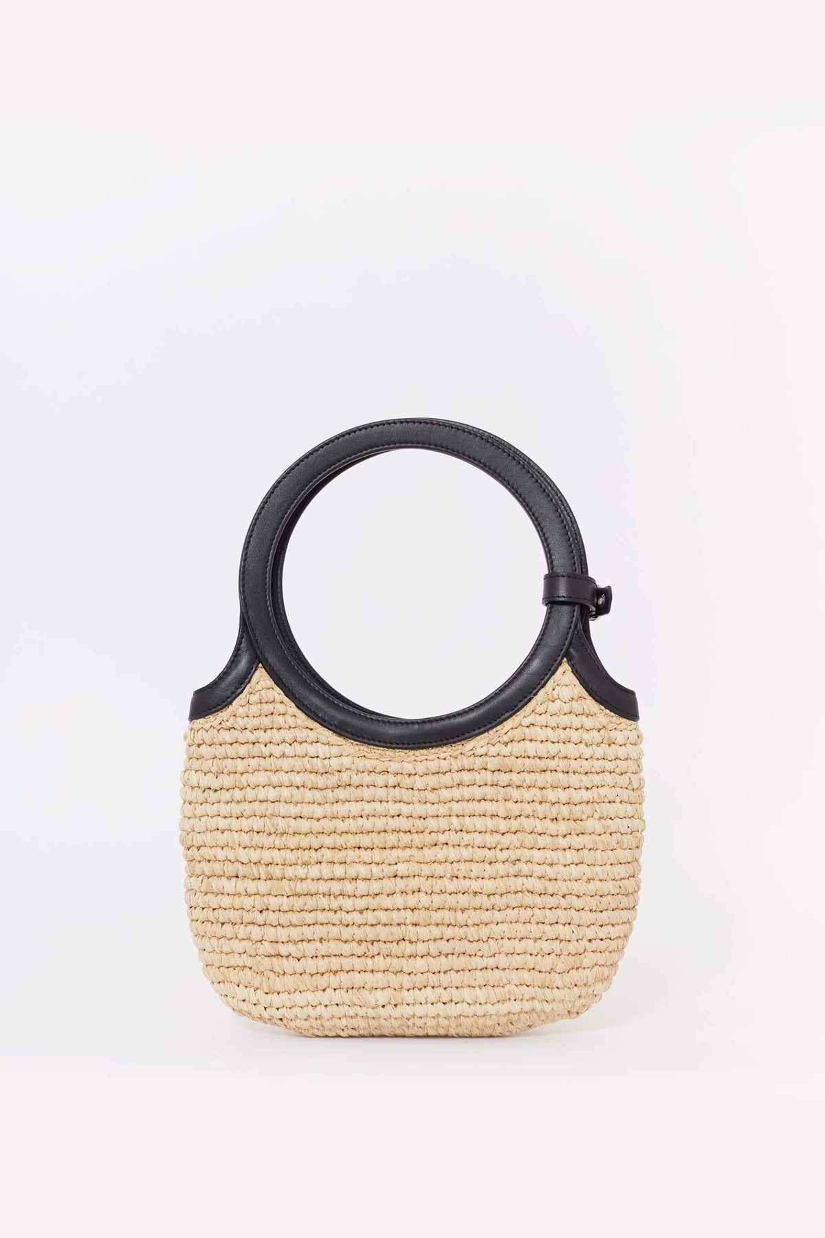 COURREGES NATURAL HOLY RAPHIA BAG