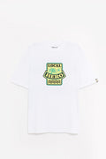 MARTINE ROSE WHITE LOCAL HERO SS OVERSIZED T SHIRT