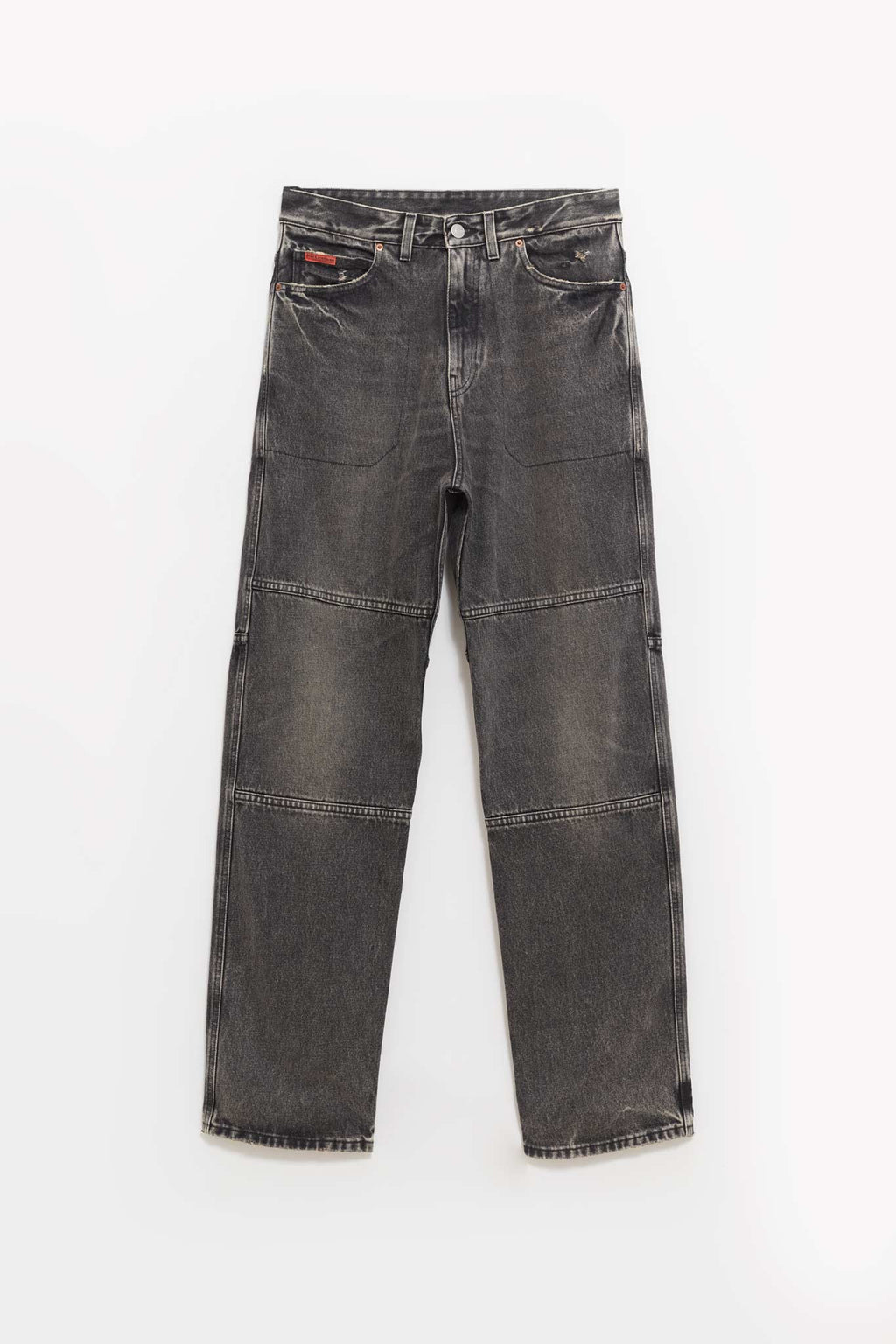 MARTINE ROSE BLACK PANELLED JEAN