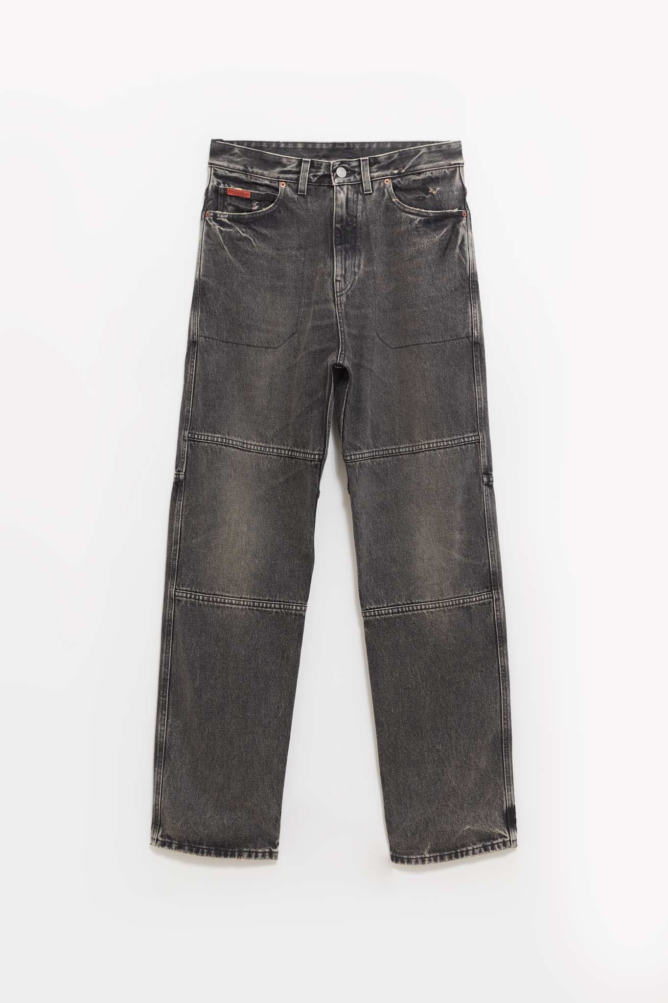 MARTINE ROSE BLACK PANELLED JEAN