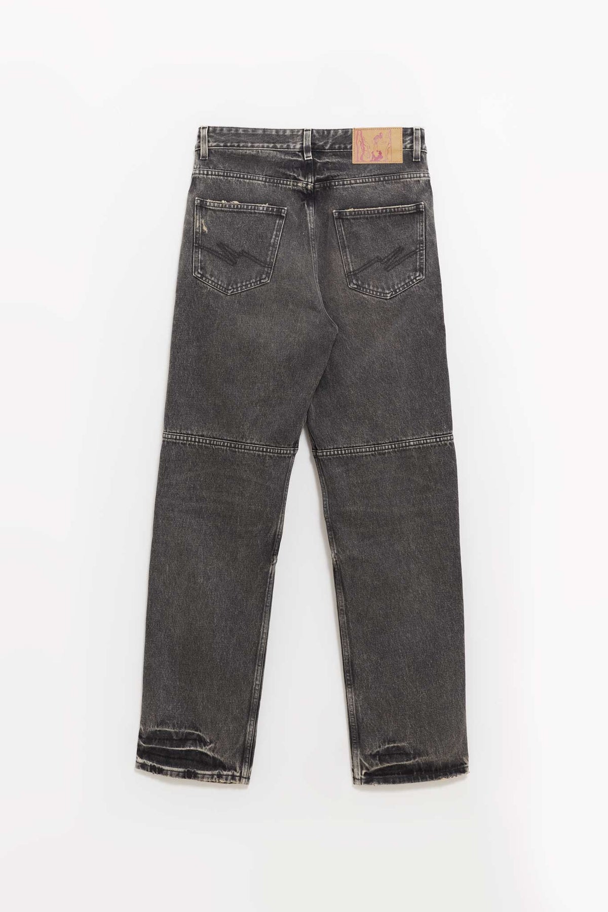 MARTINE ROSE BLACK PANELLED JEAN