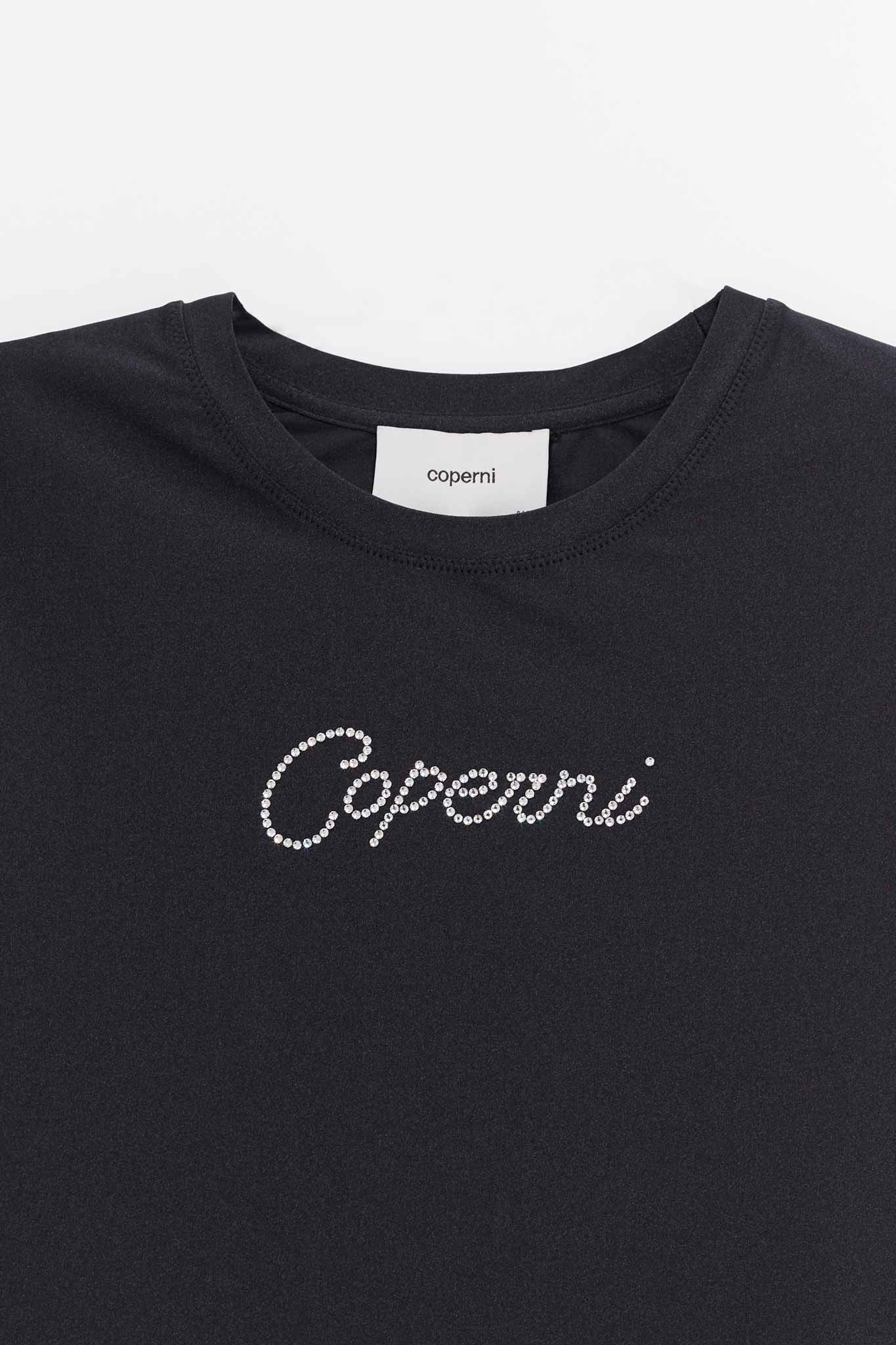 COPERNI BLACK CRYSTAL LOGO T SHIRT