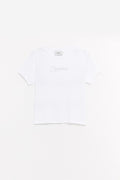 COPERNI WHITE CRYSTAL LOGO T SHIRT