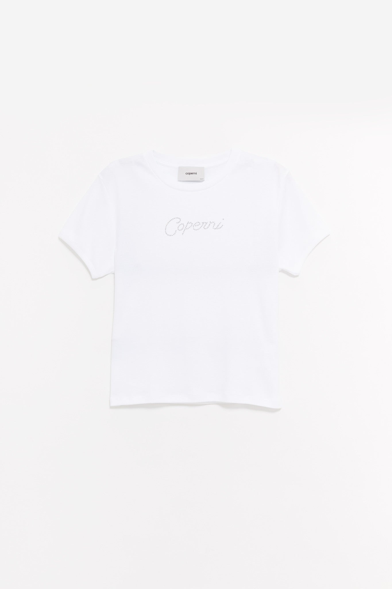 COPERNI WHITE CRYSTAL LOGO T SHIRT