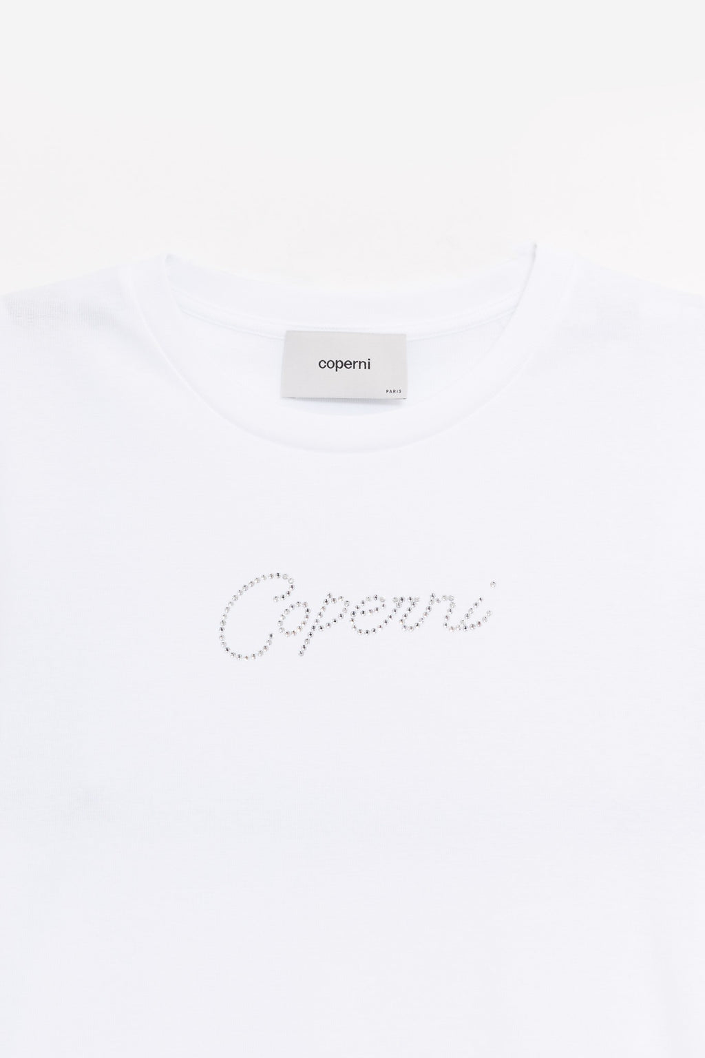 COPERNI WHITE CRYSTAL LOGO T SHIRT