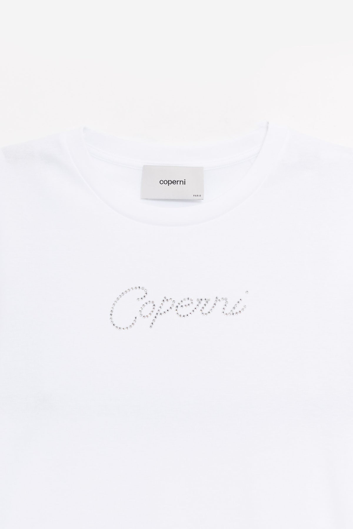 COPERNI WHITE CRYSTAL LOGO T SHIRT
