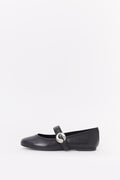COPERNI BLACK BALLERINA BELT FLAT