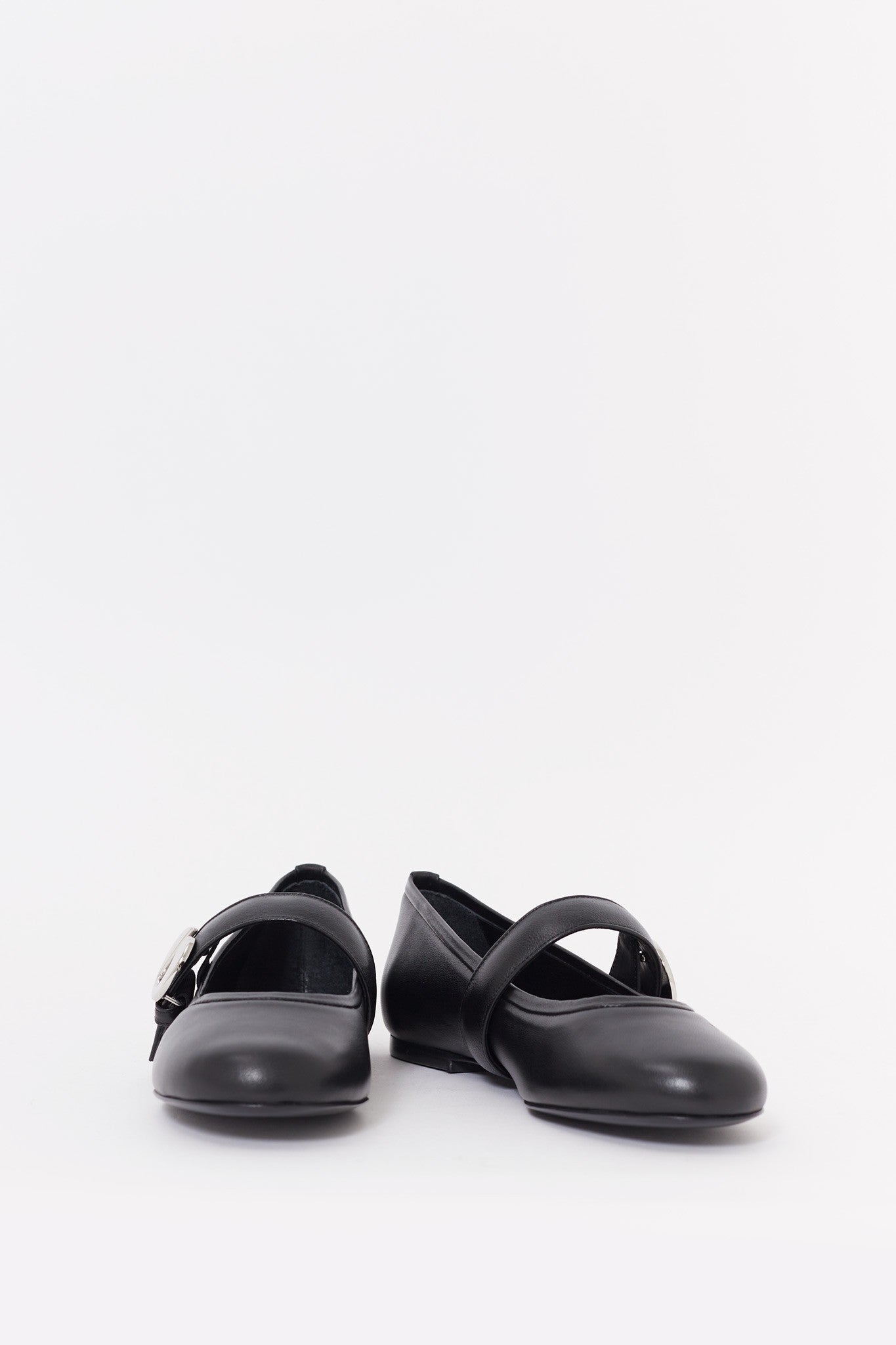 COPERNI BLACK BALLERINA BELT FLAT