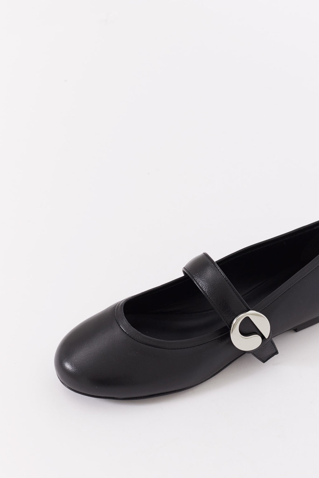 COPERNI BLACK BALLERINA BELT FLAT