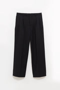 SUNFLOWER BLACK WIDE PLEATED TROUSER