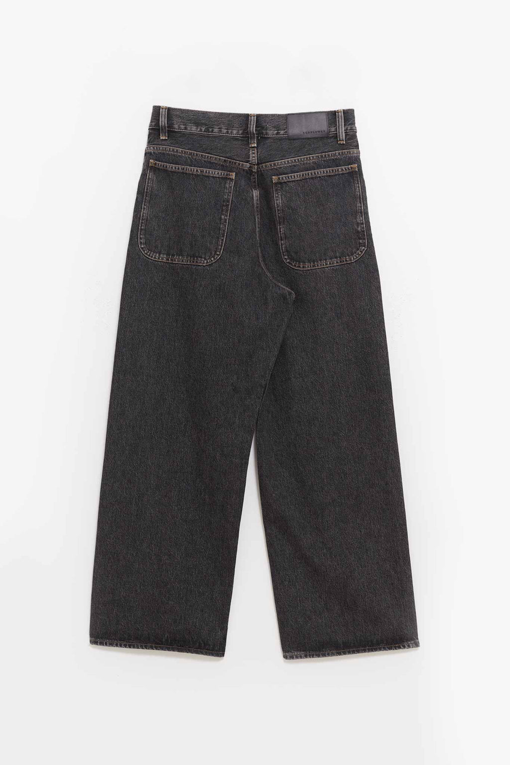 SUNFLOWER BLACK STONE SUPER WIDE JEANS