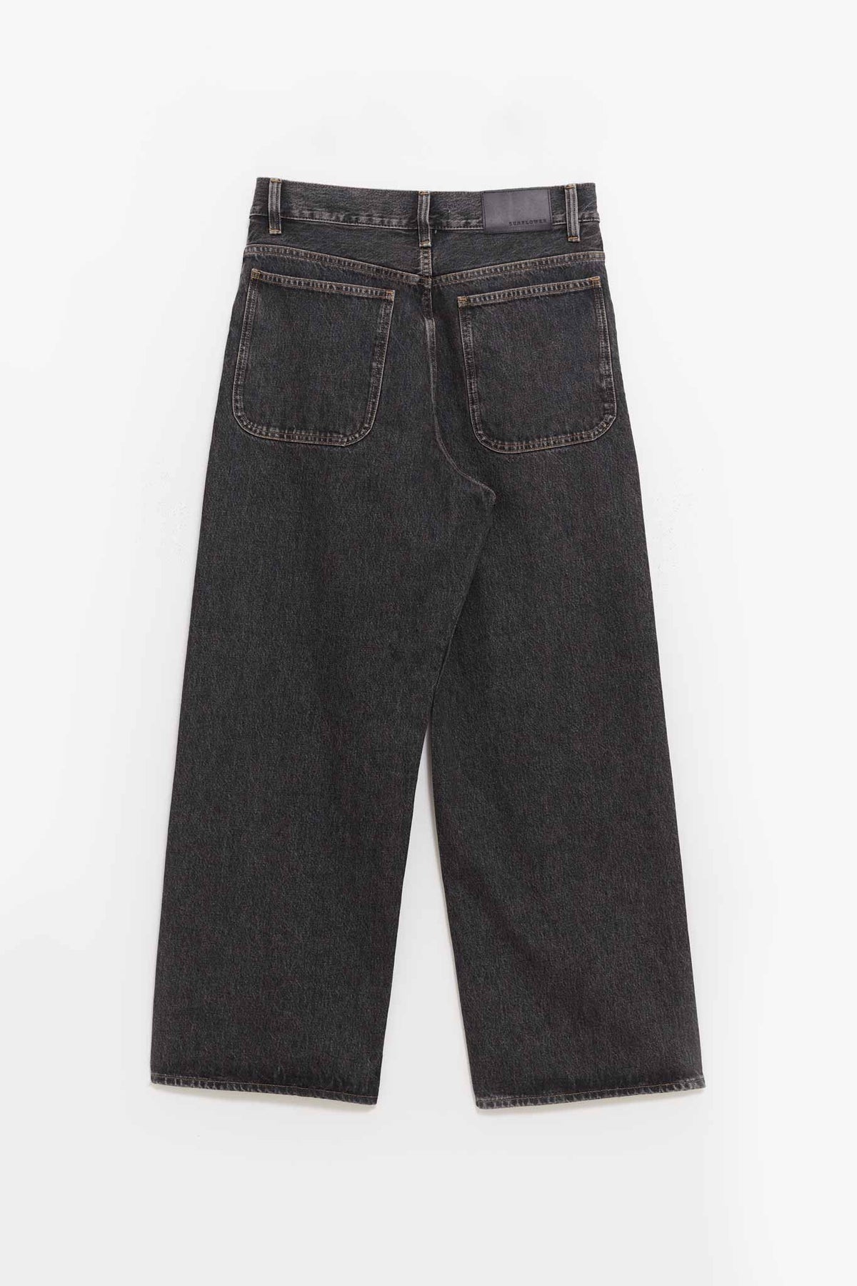 SUNFLOWER BLACK STONE SUPER WIDE JEANS