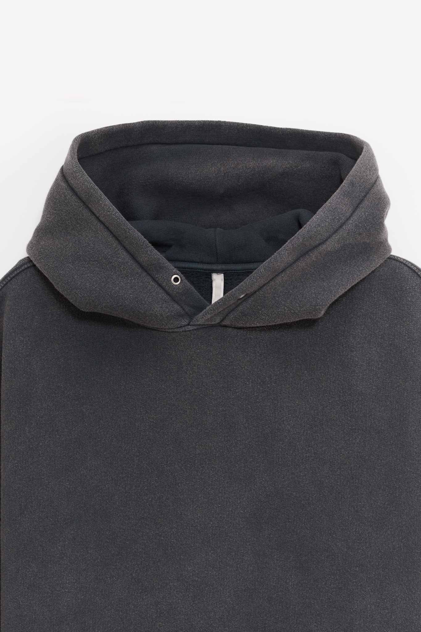 SUNFLOWER ANTRACITE WASHED HOOD SWEAT HOODIE
