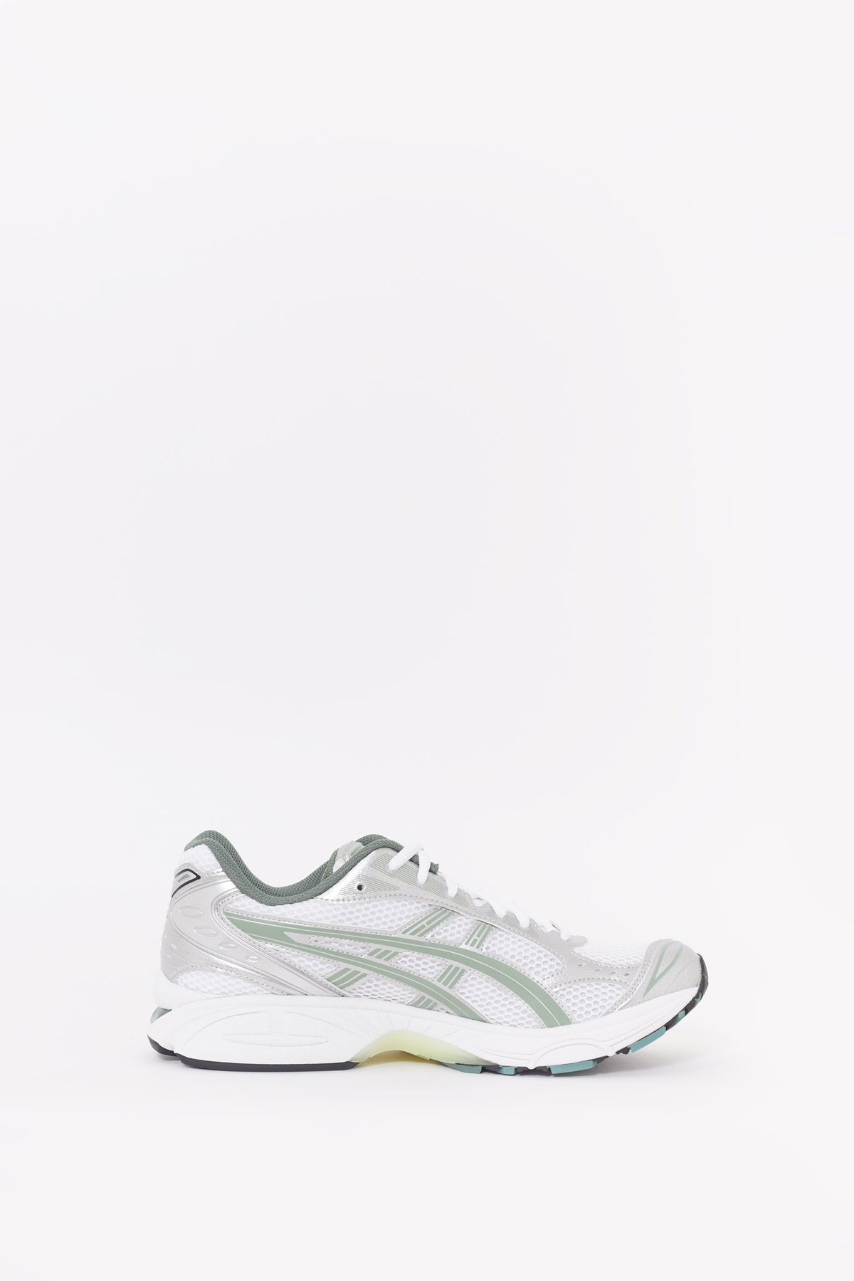 ASICS WHITE SLATE GREY GEL KAYANO 14 SNEAKERS