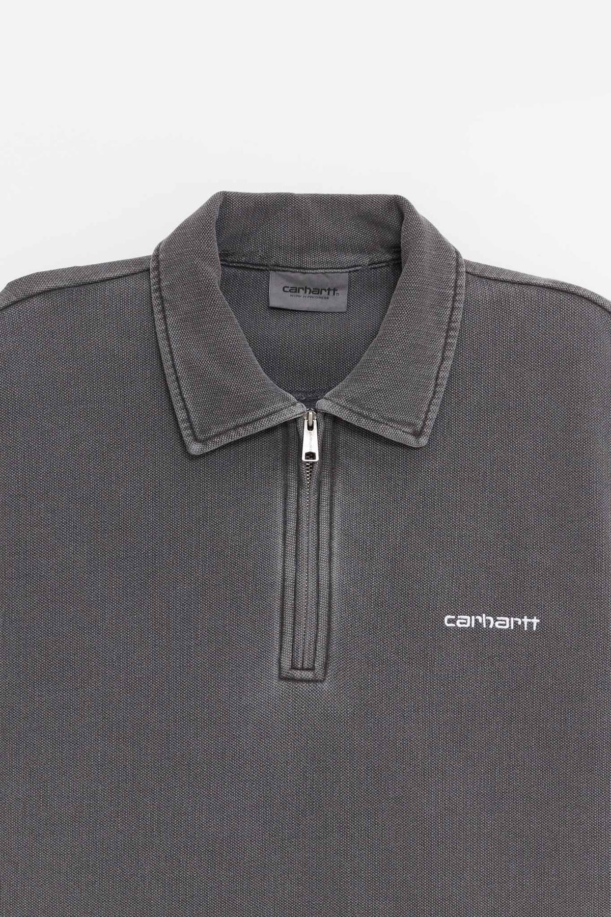 CARHARTT WIP BLACK WHITE PIQUE SCRIPT SWEATSHIRT