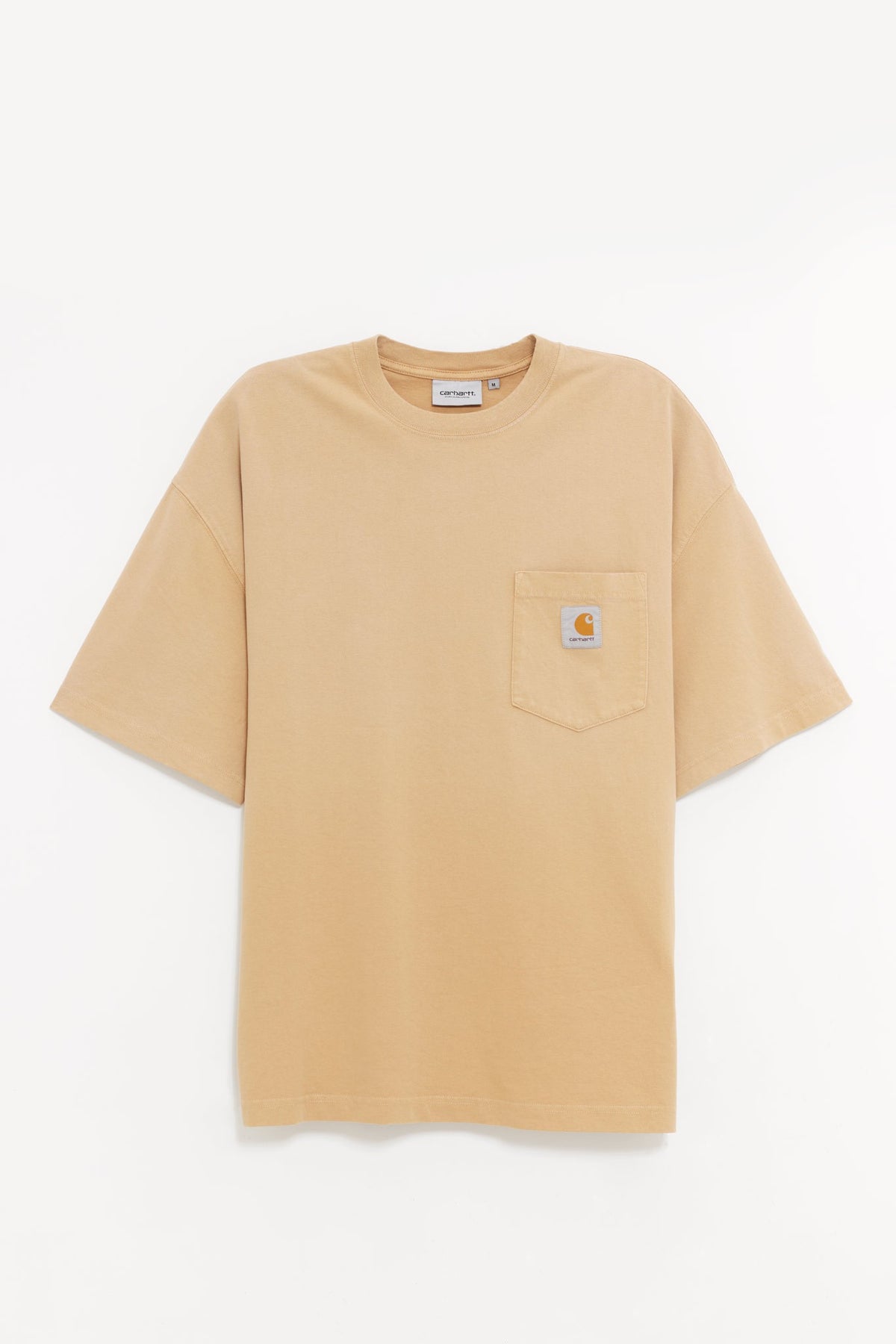 CARHARTT WIP DUSTY H BROWN S S HUDSON POCKET T SHIRT