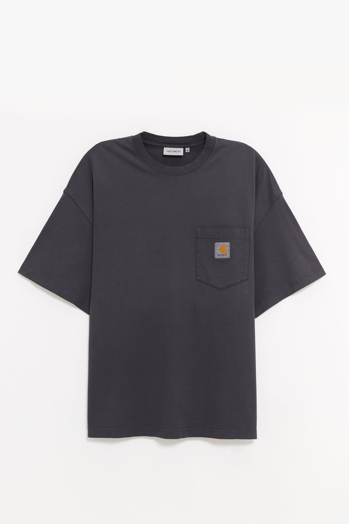 CARHARTT WIP BLACK S S HUDSON POCKET T SHIRT