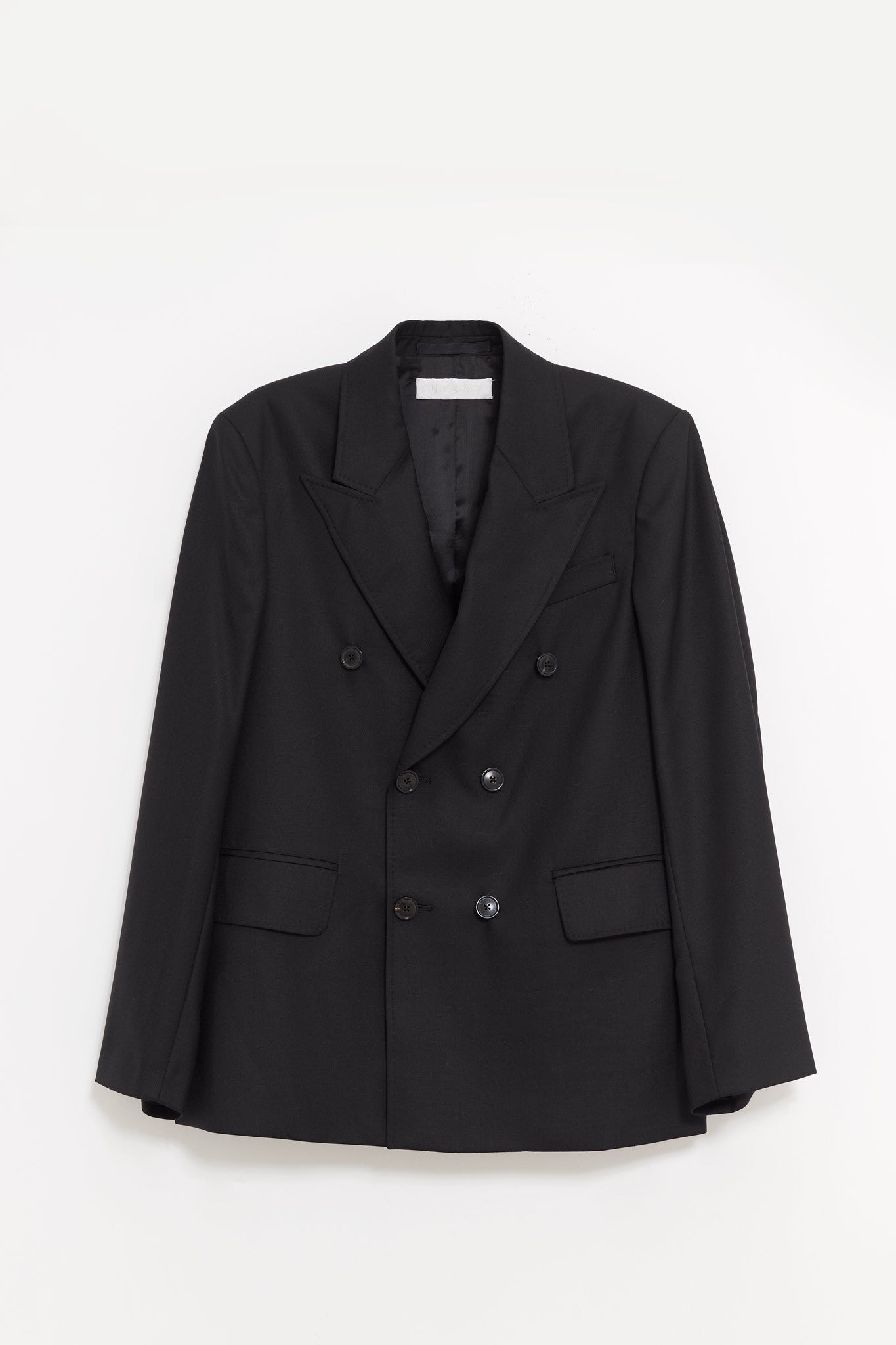 OUR LEGACY BLACK PANAMA UNCONSTRUCTED DB BLAZER