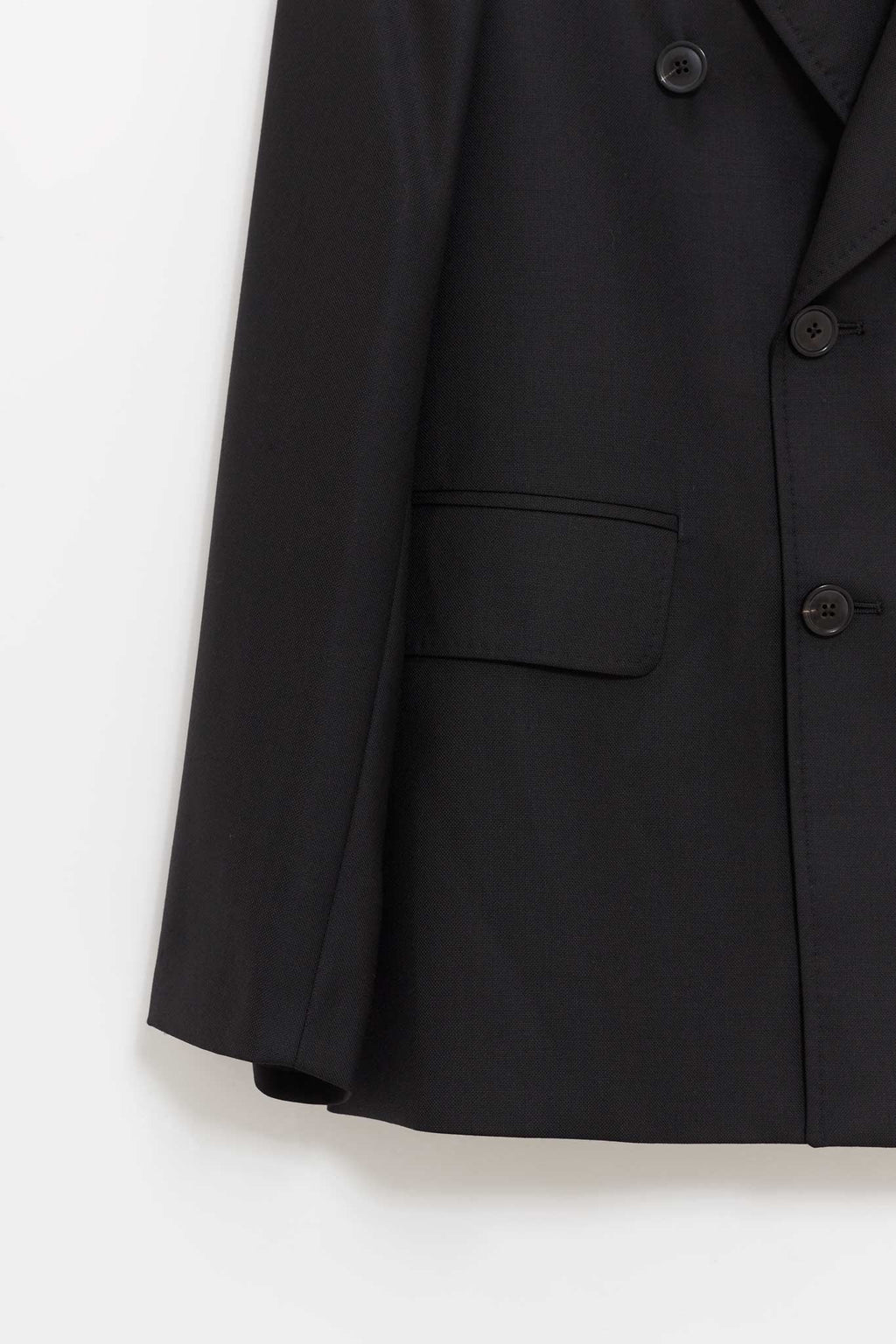 OUR LEGACY BLACK PANAMA UNCONSTRUCTED DB BLAZER