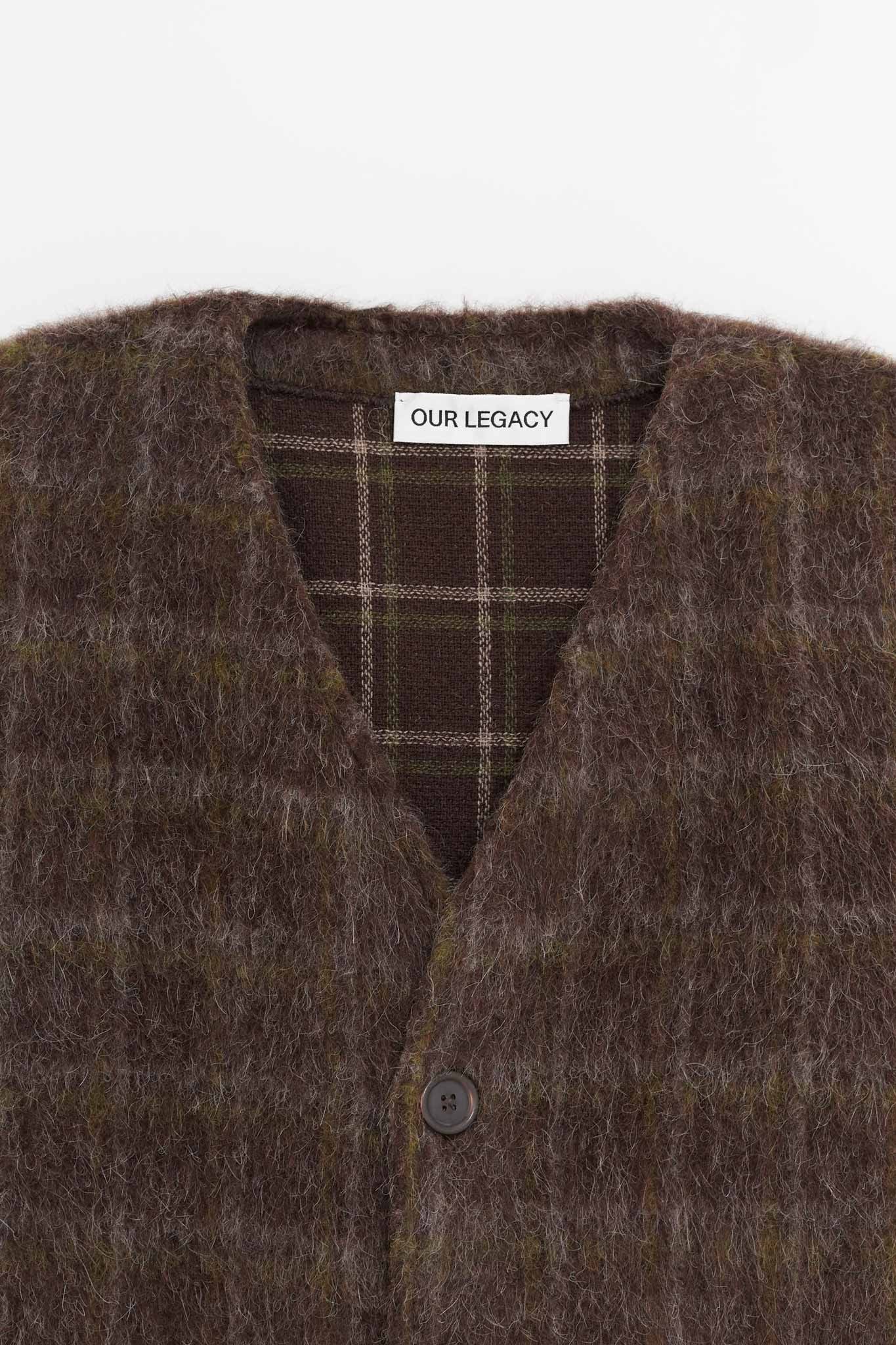 OUR LEGACY DORF CHECK CARDIGAN
