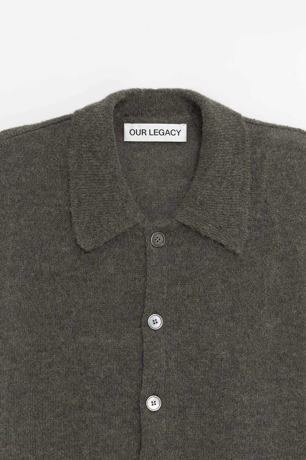 OUR LEGACY MOSS GREEN EVENING POLO