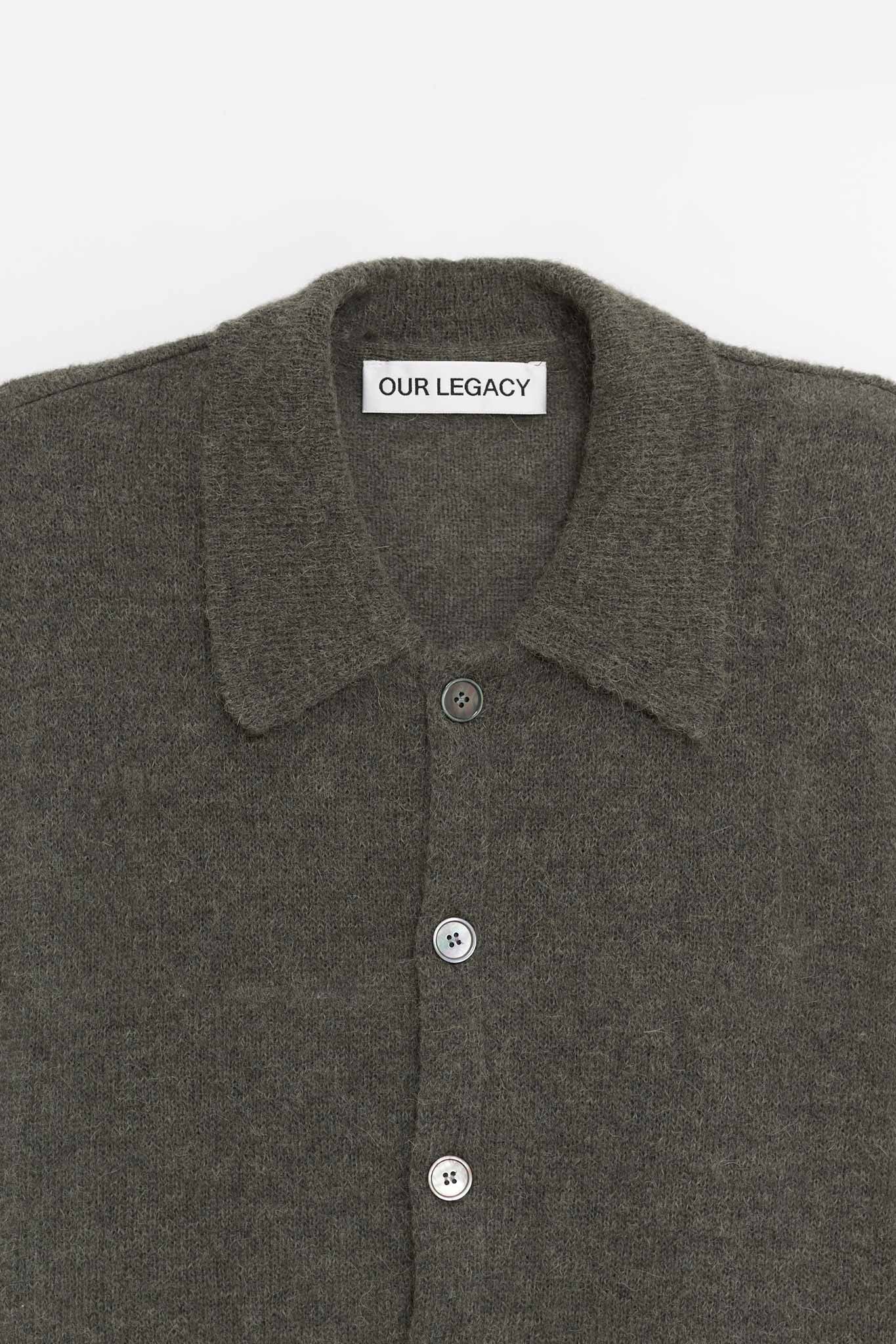 OUR LEGACY MOSS GREEN EVENING POLO