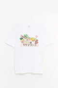 CASABLANCA WHITE INGREDIENTS PRINTED T SHIRT