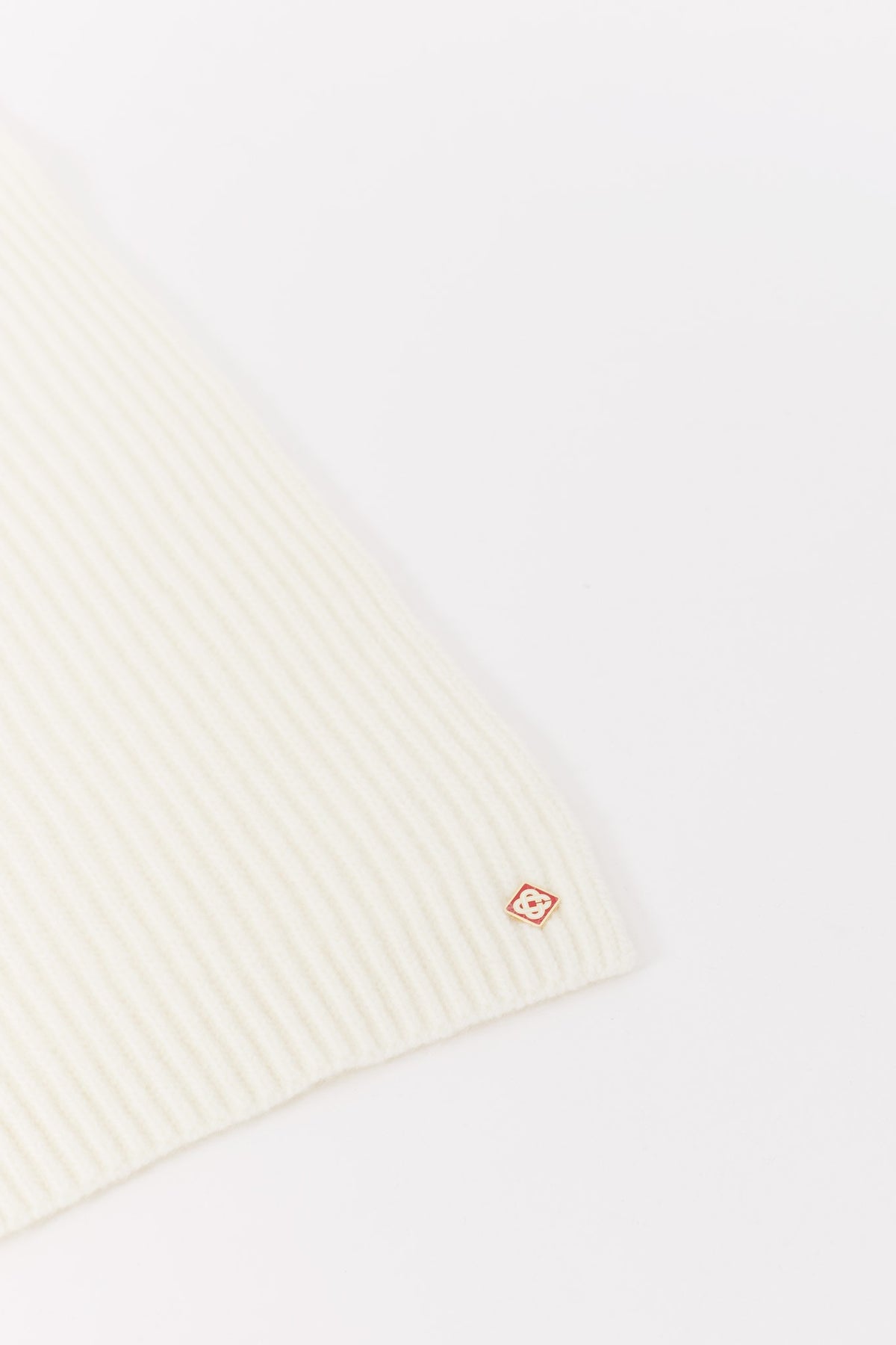 CASABLANCA WHITE HALF CARDIGAN SCARF
