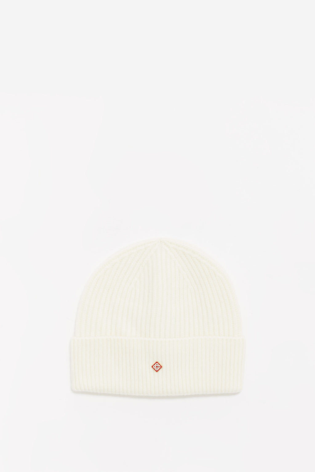 CASABLANCA WHITE HALF CARDIGAN BEANIE