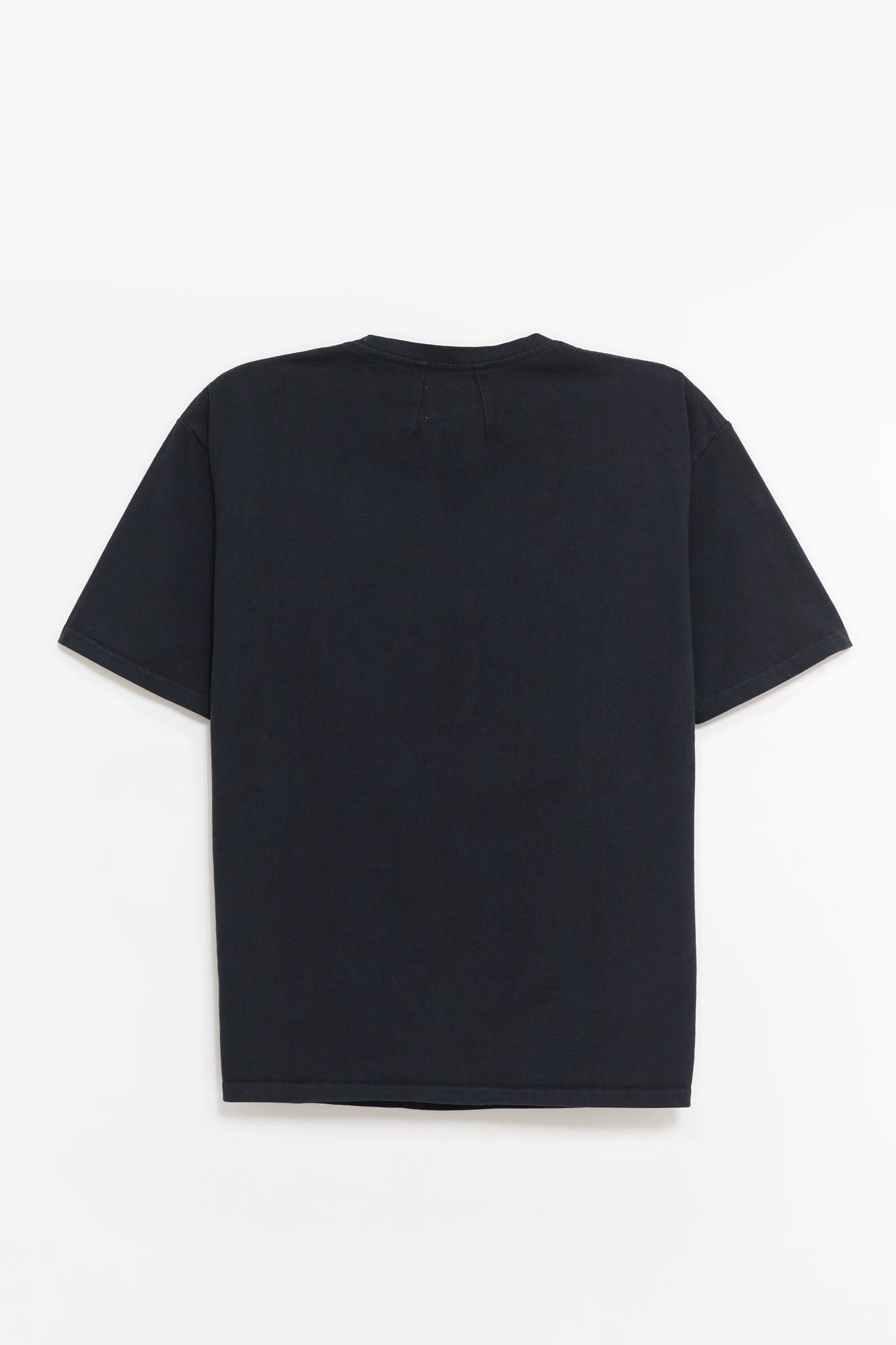 RHUDE VINTAGE BLACK COLLEGIATE CREST T SHIRT