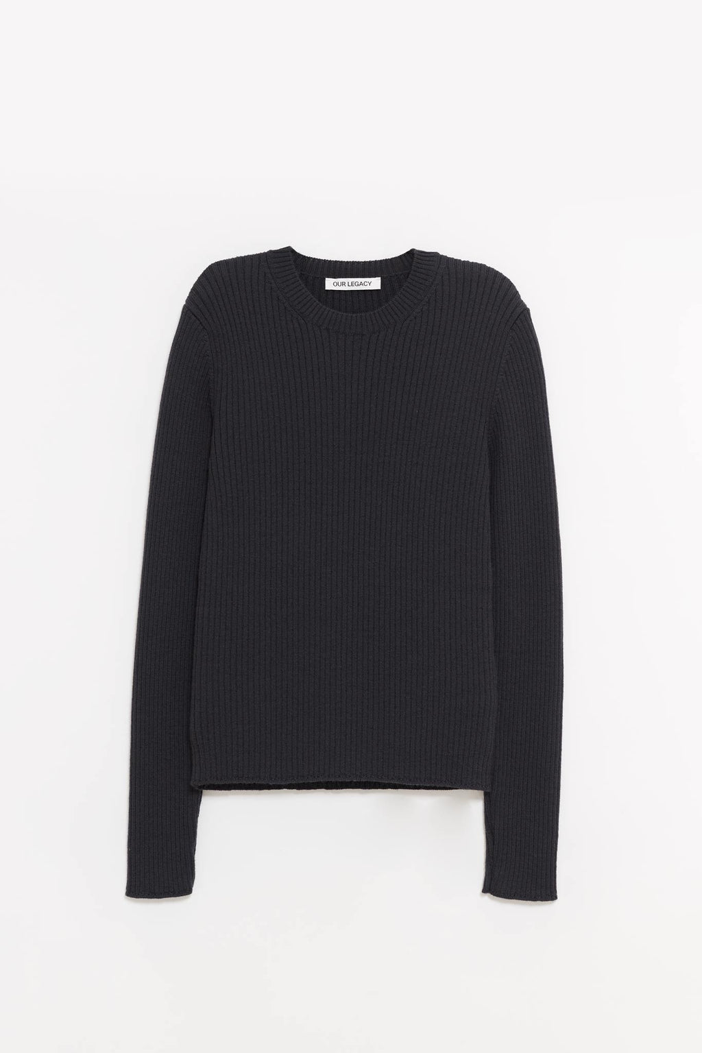 OUR LEGACY OFF BLACK COMPACT ROUNDNECK
