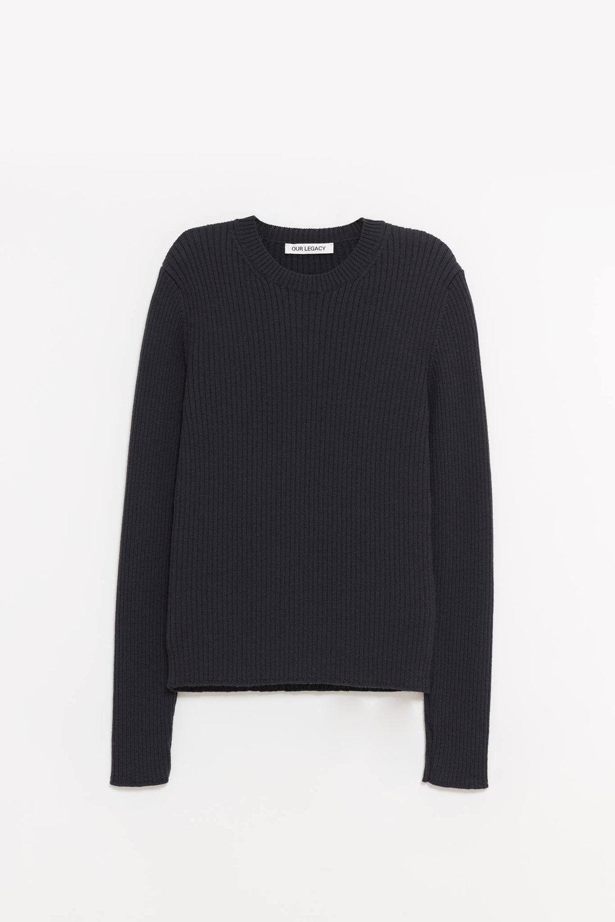 OUR LEGACY OFF BLACK COMPACT ROUNDNECK