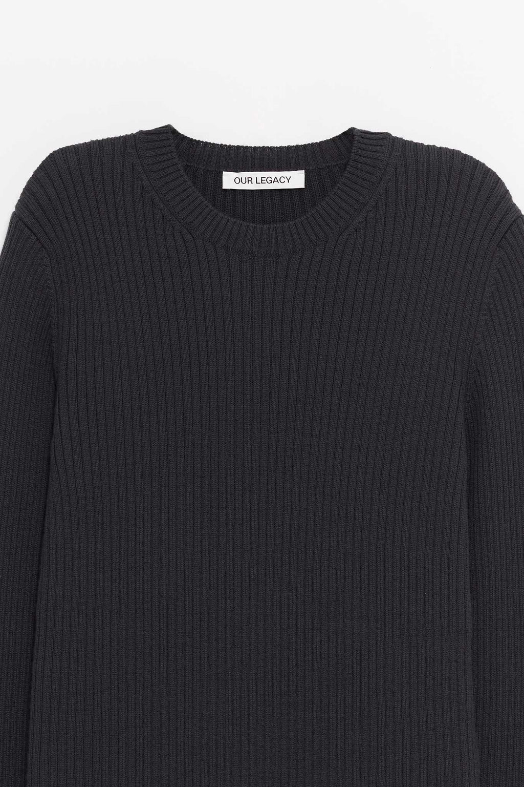 OUR LEGACY OFF BLACK COMPACT ROUNDNECK