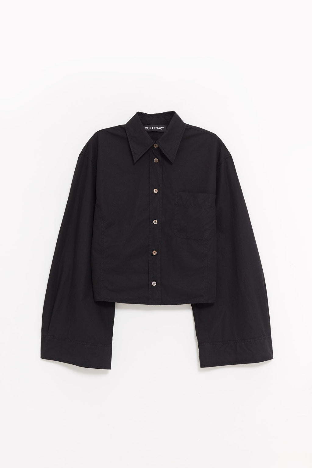 OUR LEGACY DYED BLACK BALLOON SHIRT