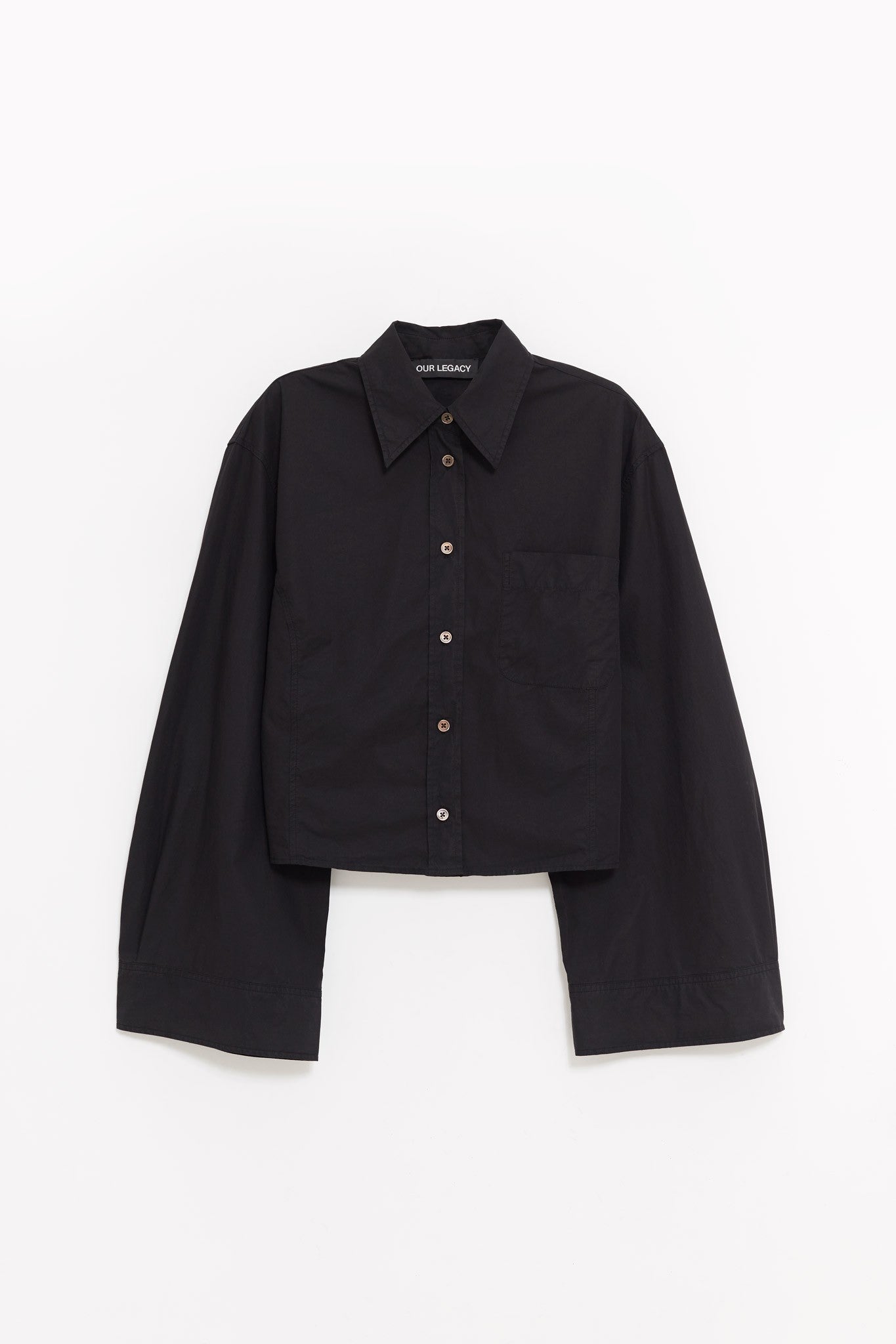 OUR LEGACY DYED BLACK BALLOON SHIRT