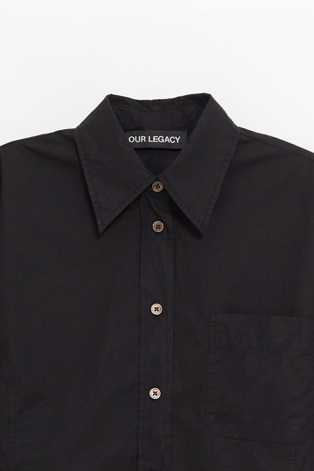 OUR LEGACY DYED BLACK BALLOON SHIRT