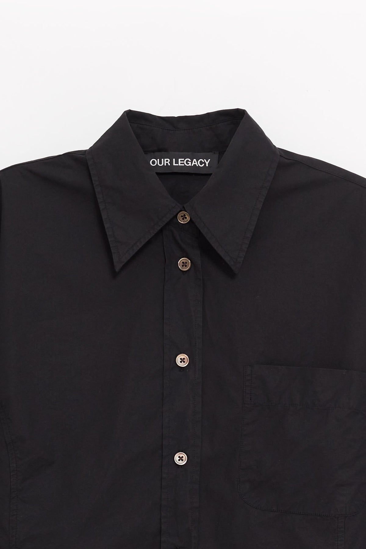 OUR LEGACY DYED BLACK BALLOON SHIRT