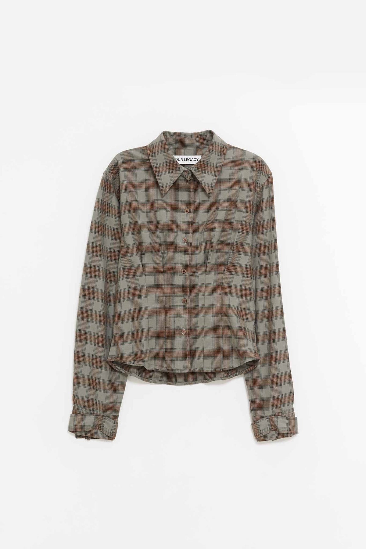 OUR LEGACY IOWA FLANNEL ENVELOP SHIRT