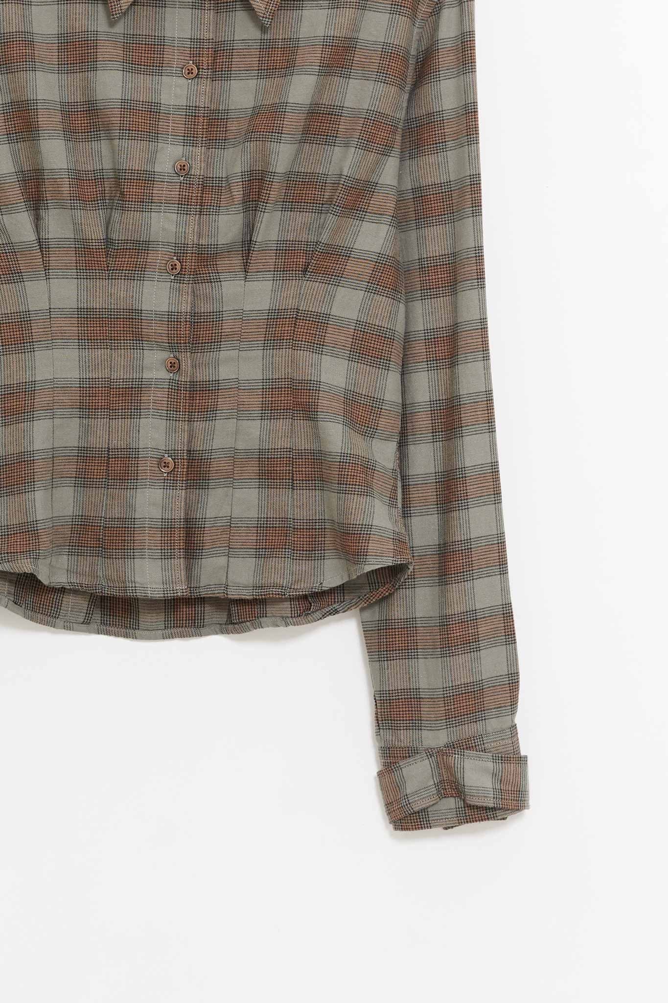 OUR LEGACY IOWA FLANNEL ENVELOP SHIRT