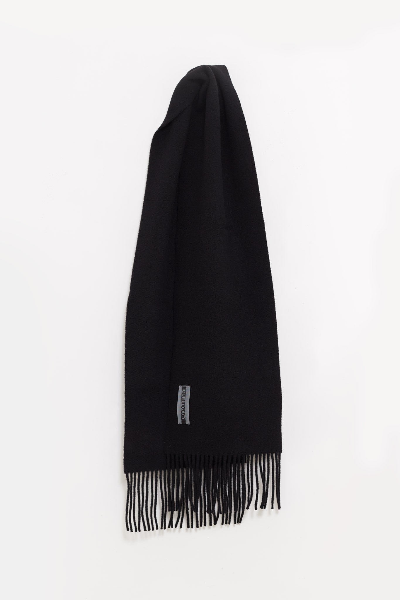 OUR LEGACY BLACK DOUBLE ESTATE SCARF
