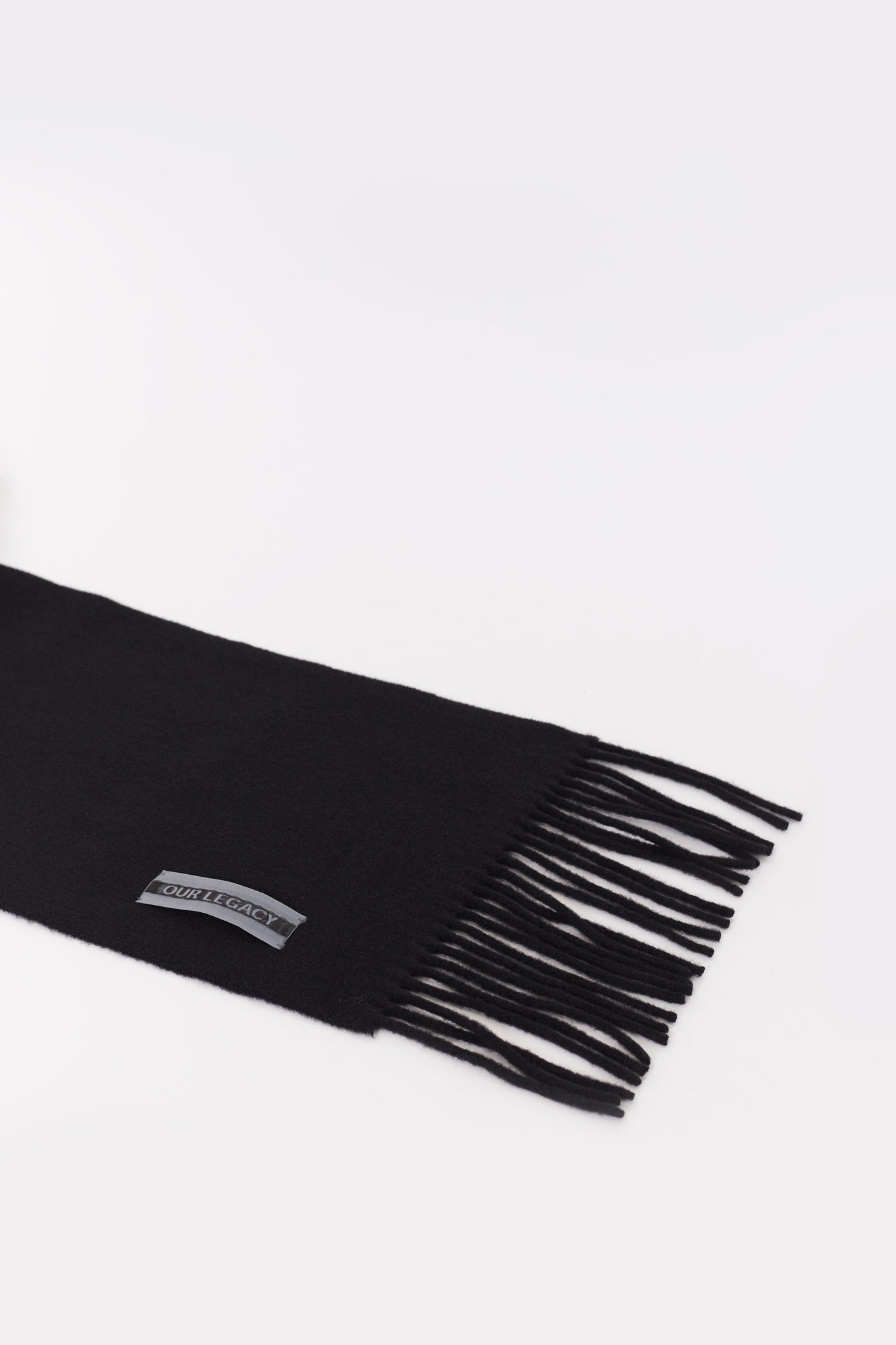 OUR LEGACY BLACK DOUBLE ESTATE SCARF
