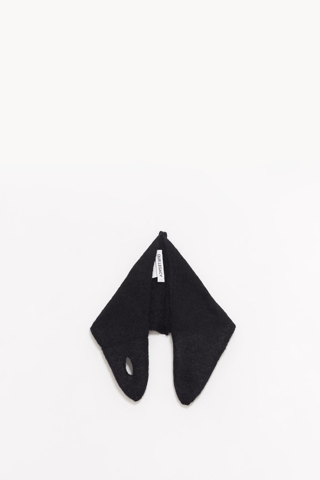 OUR LEGACY BLACK FUZZY MINIATURE SCARF